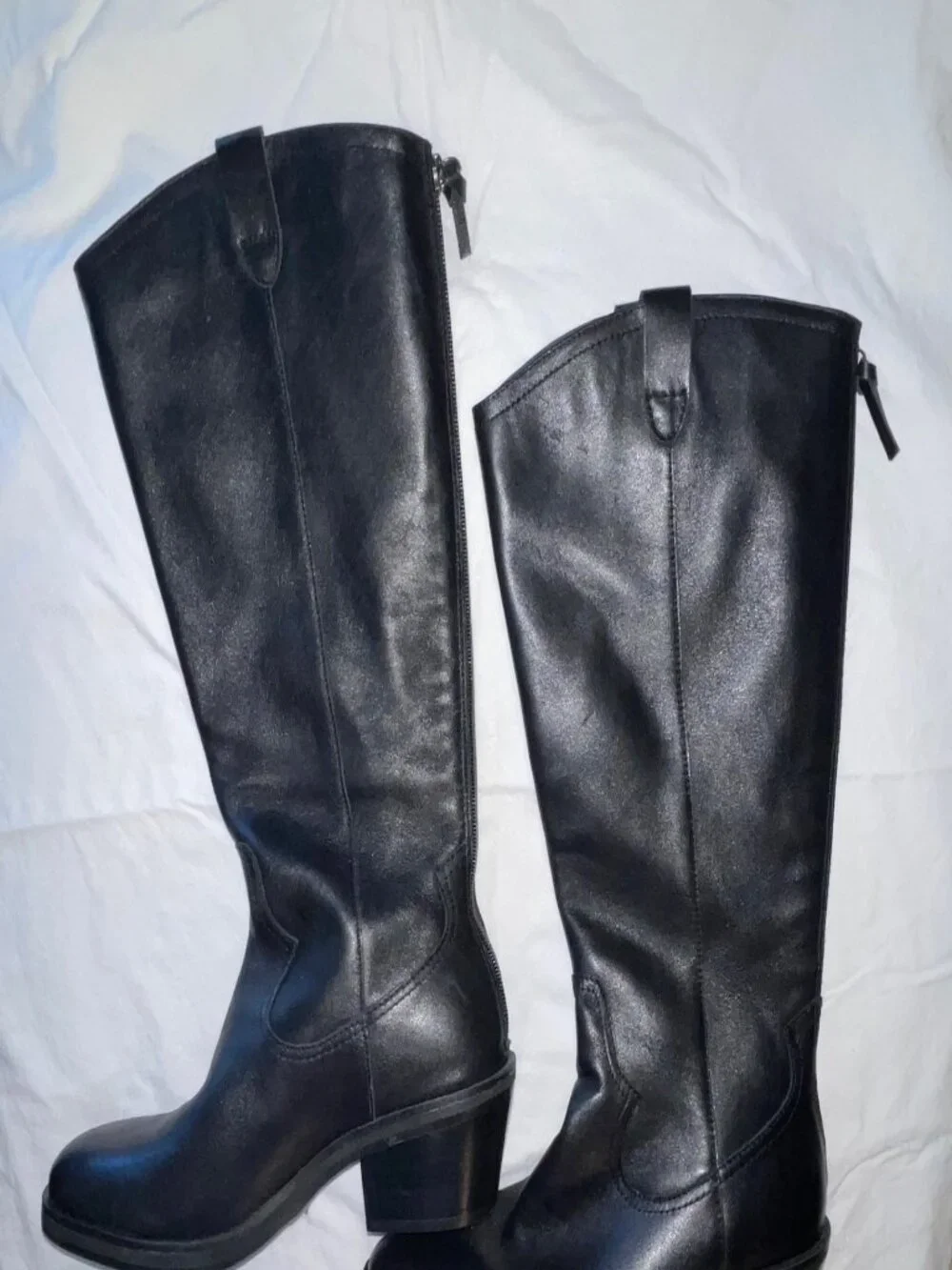 Sofft NWT Black Shelby Tall Western-Inspired Boot, Size 8.5M